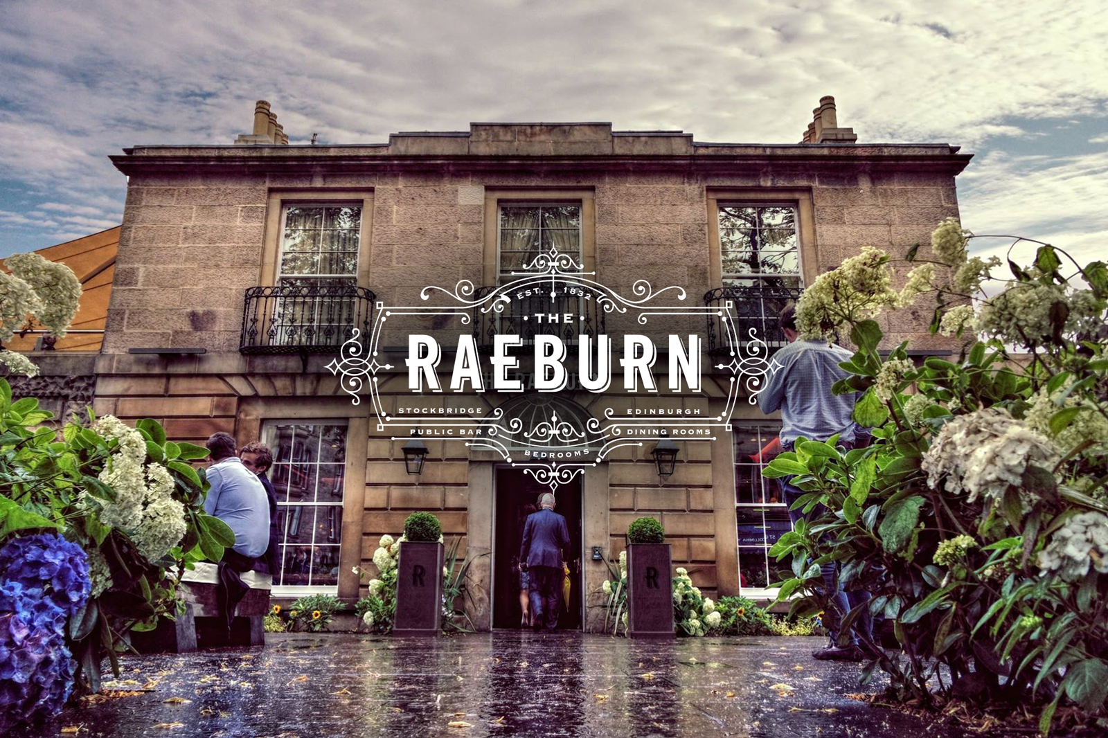 A picturesque wedding venue raeburn surrounded by lush greenery.